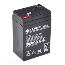 6V 5Ah Battery, Sealed Lead Acid battery (AGM), B.B. Battery BP5-6,  70x48x102 mm (LxWxH), Terminal