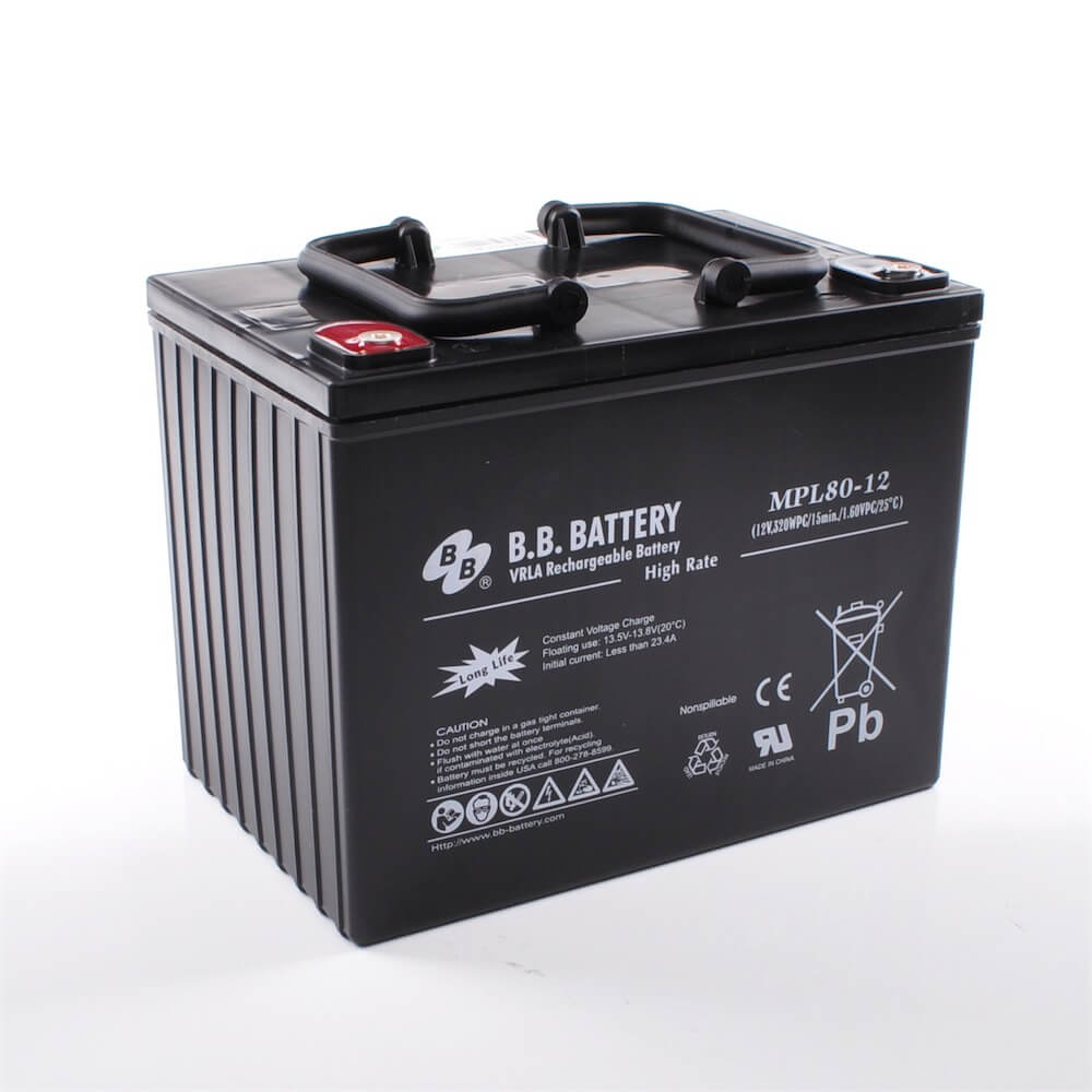 Monoblock battery AGM KBAS12800 12V 80AH - All in solar energy